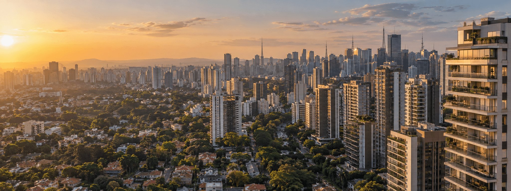 São Paulo skyline and premium residential architecture